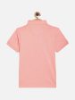 Octave Boys Pink Printed Mandarin Collar Cotton T-Shirt Fashion