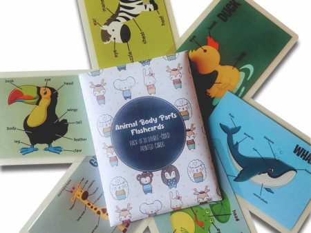 Animal Body Parts Flashcards- Pack of 10 Online Sale