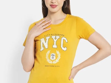 Women Mustard T-Shirt For Discount