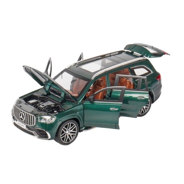 Diecast Resembling Mercedes Benz 24272 GLS63 Pull Back Car with Light & Sound | 1:24 Scale Model Online now