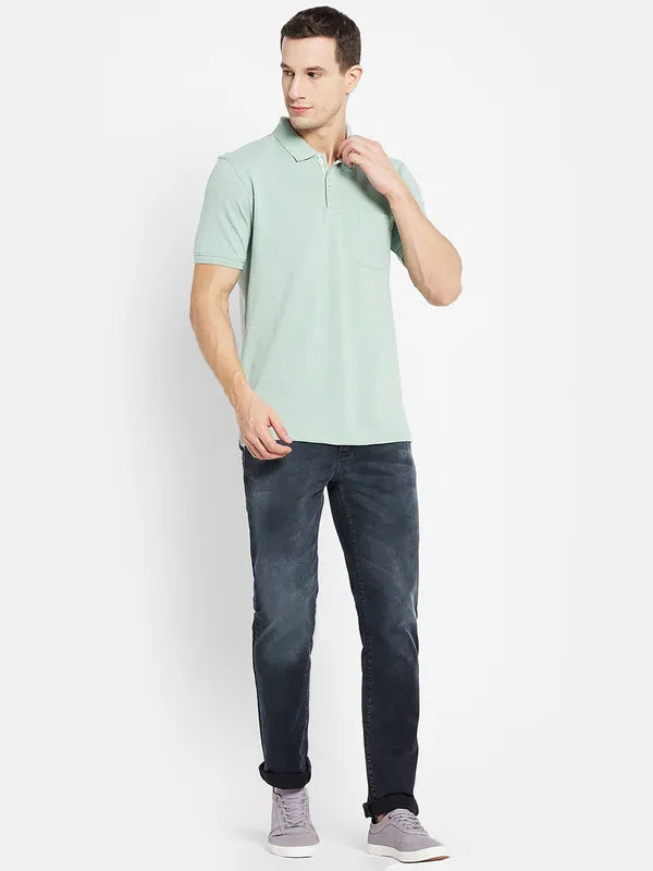 Men Misty Green T-Shirt Online Sale