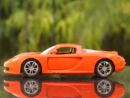 (4340) Road Burner Diecast Car resembling Porsche Carrera (Orange) - Minor Defect Sale (COD Not Available) Sale