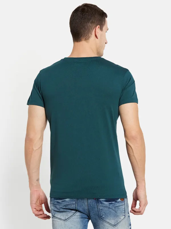 Men Teal T-Shirt Online Sale