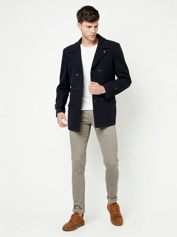 Men Navy Coat For Discount