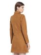 Mettle Women Brown Solid Cotton Overcoat For Discount