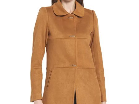 Mettle Women Brown Solid Cotton Overcoat For Discount