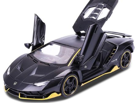 Diecast Resembling Lamborghini Pull Back Car with Lights & Sounds | 1:24 Scale Model Discount