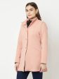 Women Suede Pink Coat For Cheap