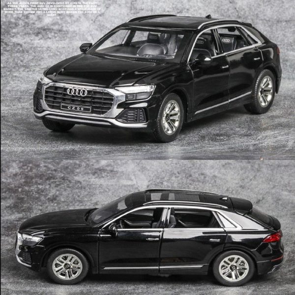 Diecast Resembling Audi Q8 Pullback Car with Lights & Sounds | 1:32 Scale Model Cheap