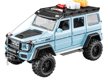 Diecast Resembling Mercedes-Benz G550-4X4 Pull Back Car with Lights & Sounds | 1:24 Scale Model Online Hot Sale