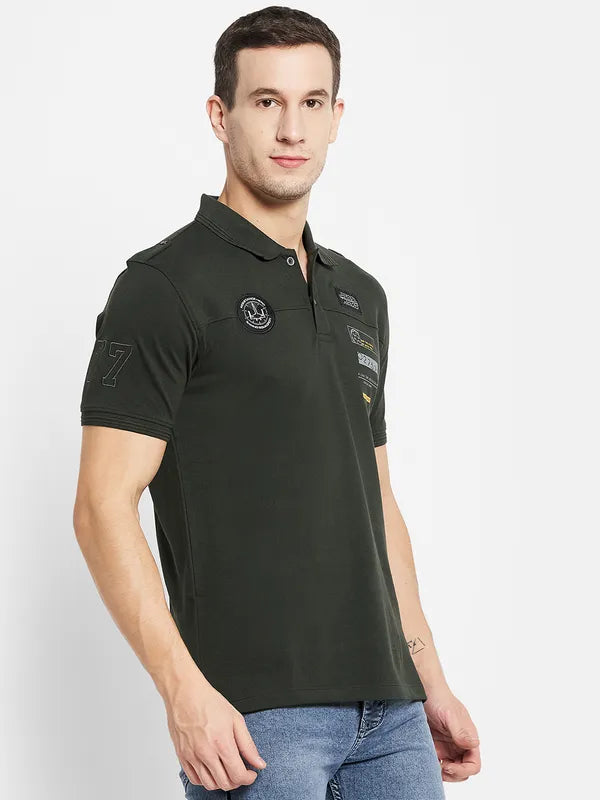 Men Dark Olive T-Shirt Supply