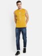 Men Dusty Mustard T-Shirt Cheap