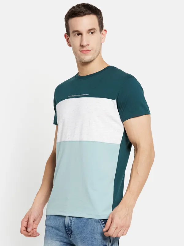 Men Teal T-Shirt Online Sale