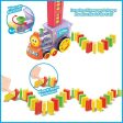 Electric Domino Train Set for Kids | Educational Building Blocks with Light & Sound | Stacking Tile Game Toy Supply